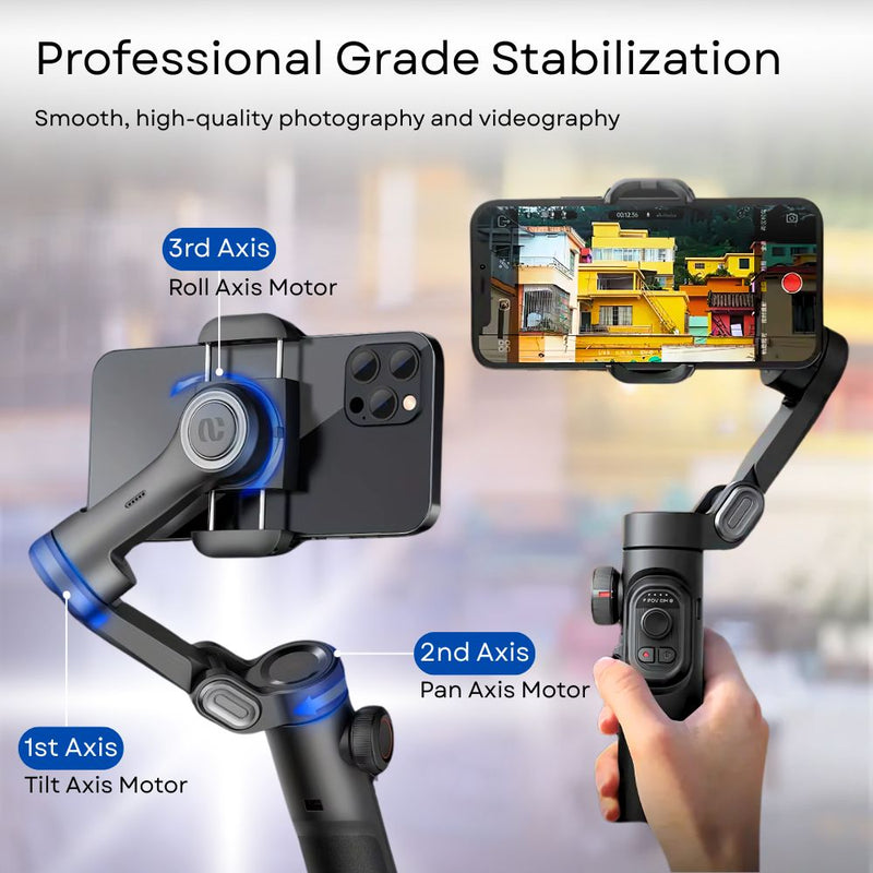 Aochuan Smart G1 3 Axis Handheld Smartphone Gimbal Stabilizer for iPhone & Android