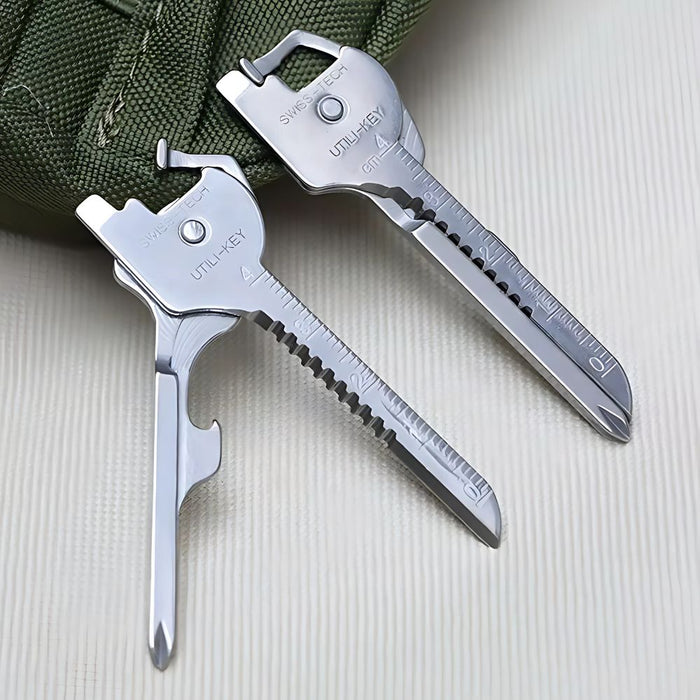 6 in 1 Multi Tool Stainless Steel Keychain Pocket Cutter