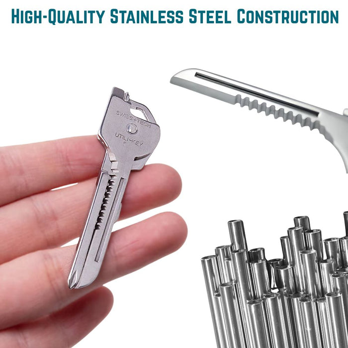 6 in 1 Multi Tool Stainless Steel Keychain Pocket Cutter