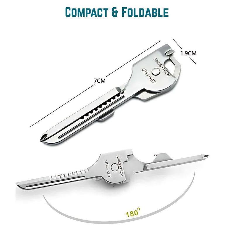 6 in 1 Multi Tool Stainless Steel Keychain Pocket Cutter
