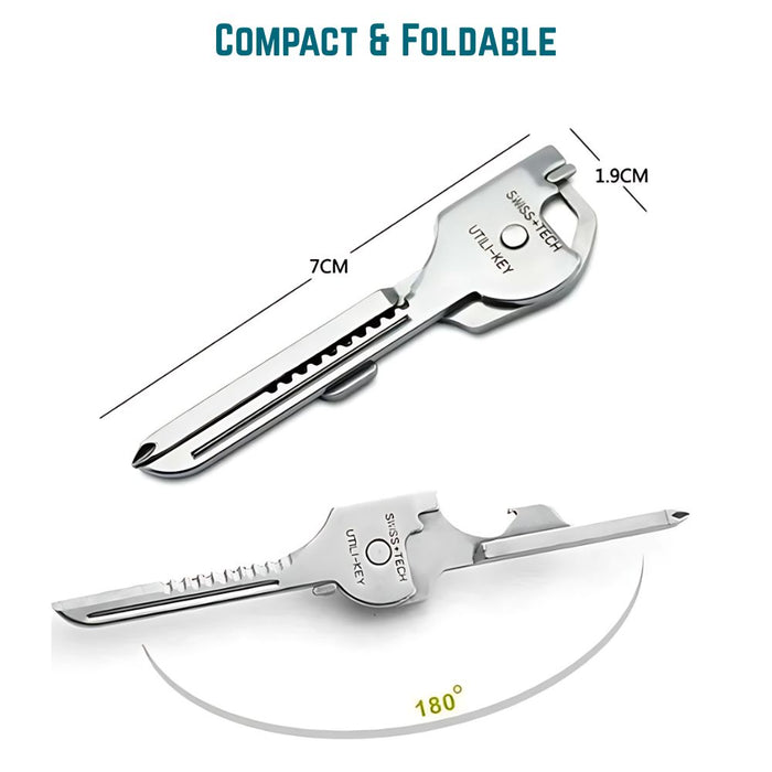 6 in 1 Multi Tool Stainless Steel Keychain Pocket Cutter