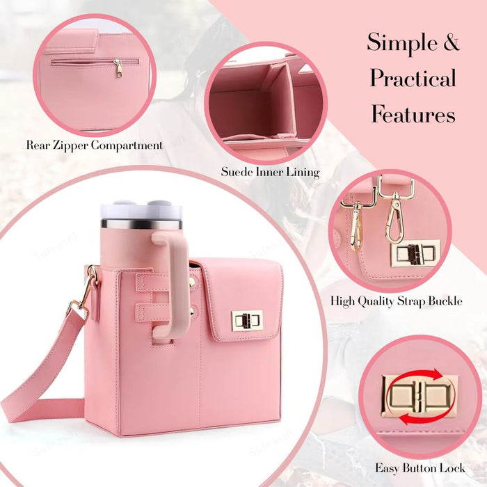 Portable Crossbody Water Bottle Shoulder Bag