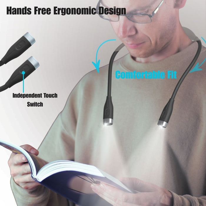 Portable Rechargeable LED Reading Neck Light