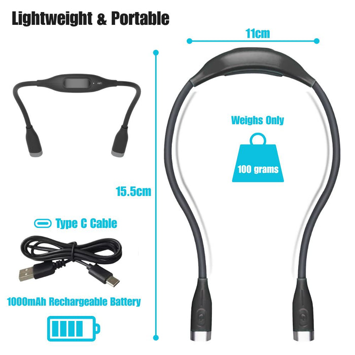 Portable Rechargeable LED Reading Neck Light