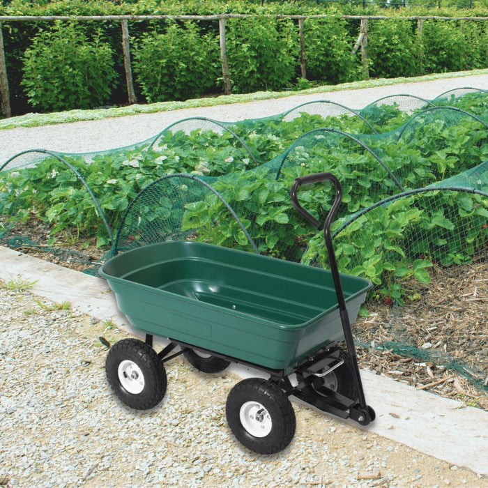 Garden Dump Cart 75L - Green