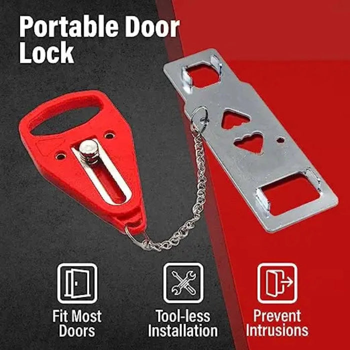 Portable Travel Door Lock Locker Security Device
