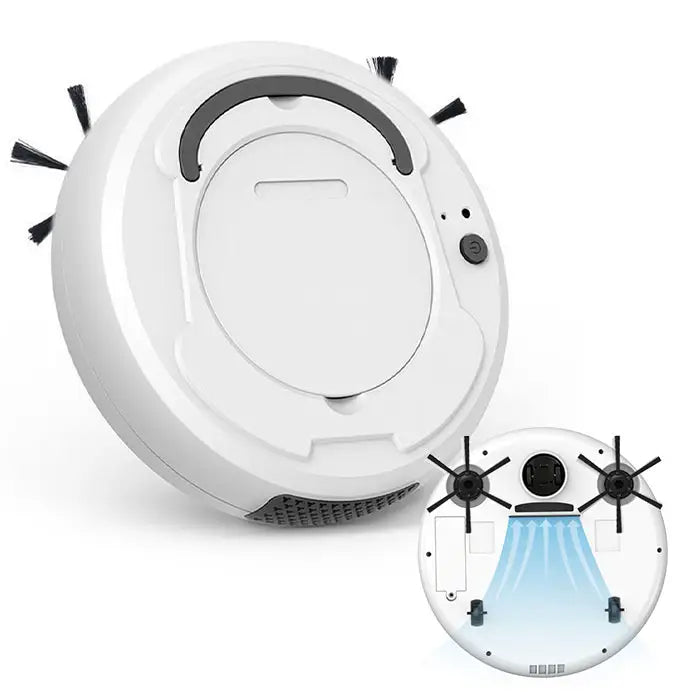 Portable Robot Vacuum Sweeper Cleaner - USB Rechargeable