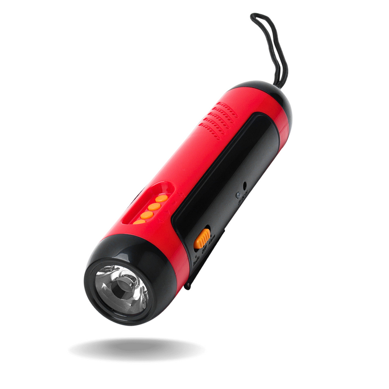 Hand Crank Solar FM Radio Flashlight and Emergency Charger