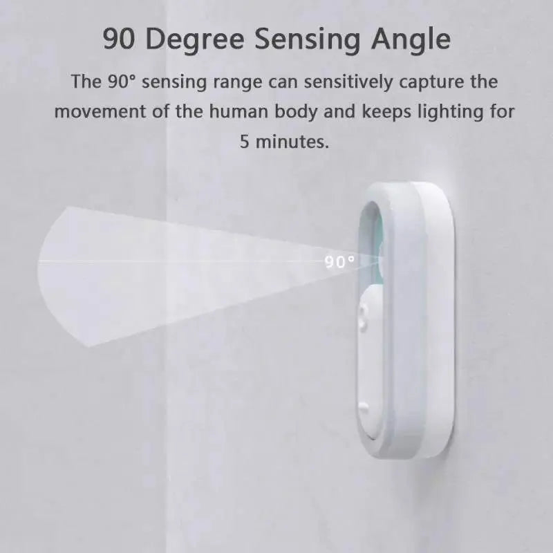 Human Induction Stick On LED Lamp - USB Rechargeable