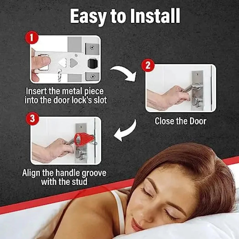 Portable Travel Door Lock Locker Security Device