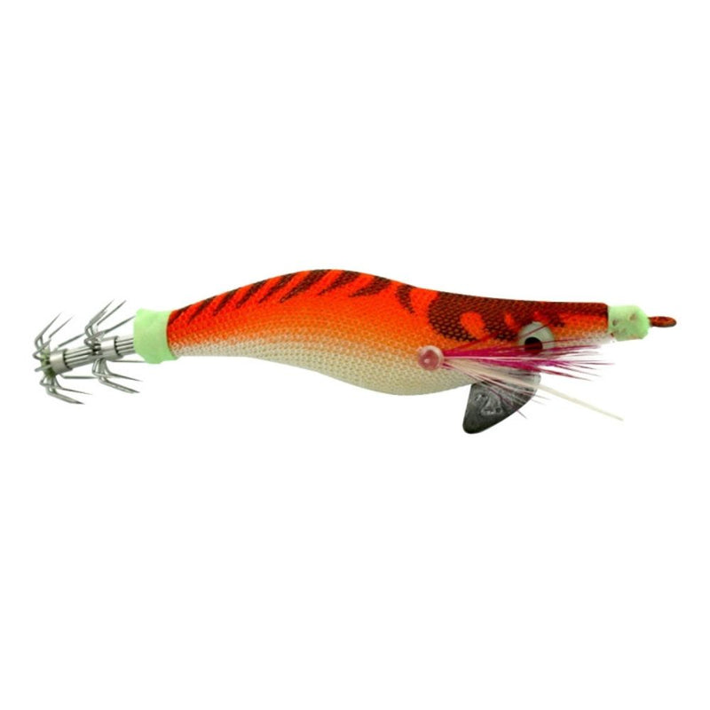 8cm Plastic Hard Baits Squid Fishing Lure Decoy Shrimp Baits - Orange