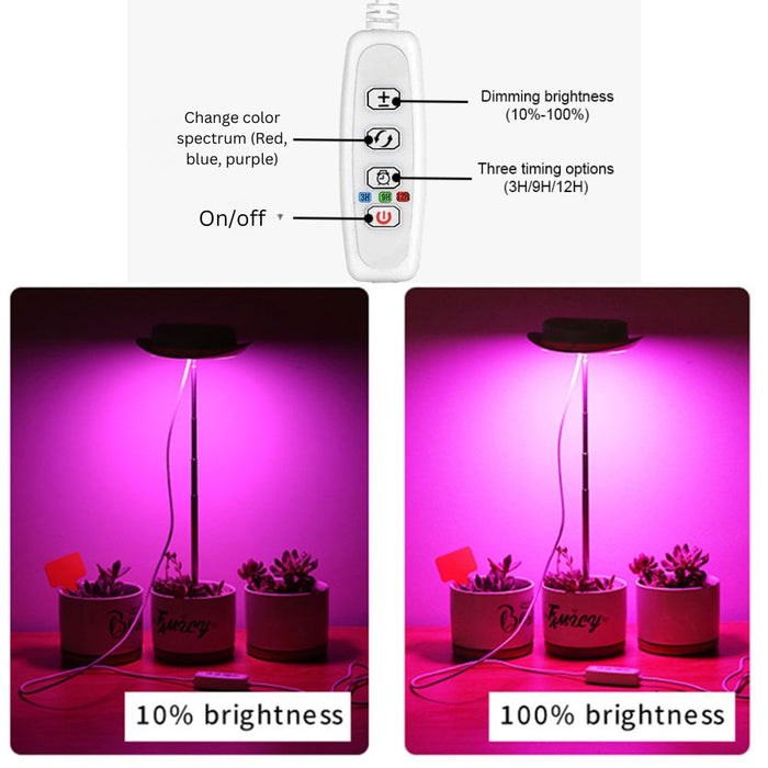 2Pcs Full Spectrum LED Growth Light for Indoor Plants