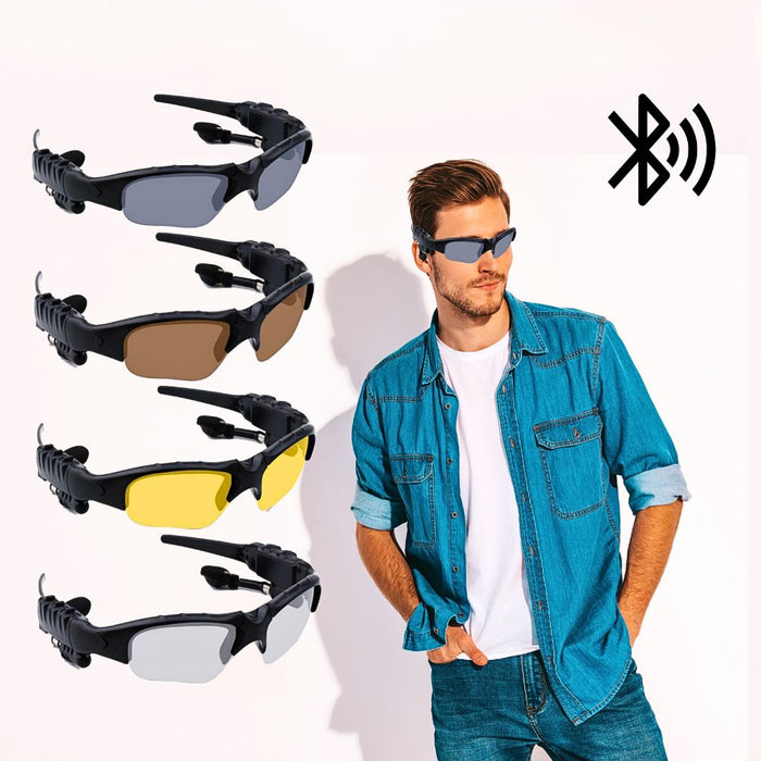 Outdoor Polarized Sunglasses with Built-in Bluetooth Headset