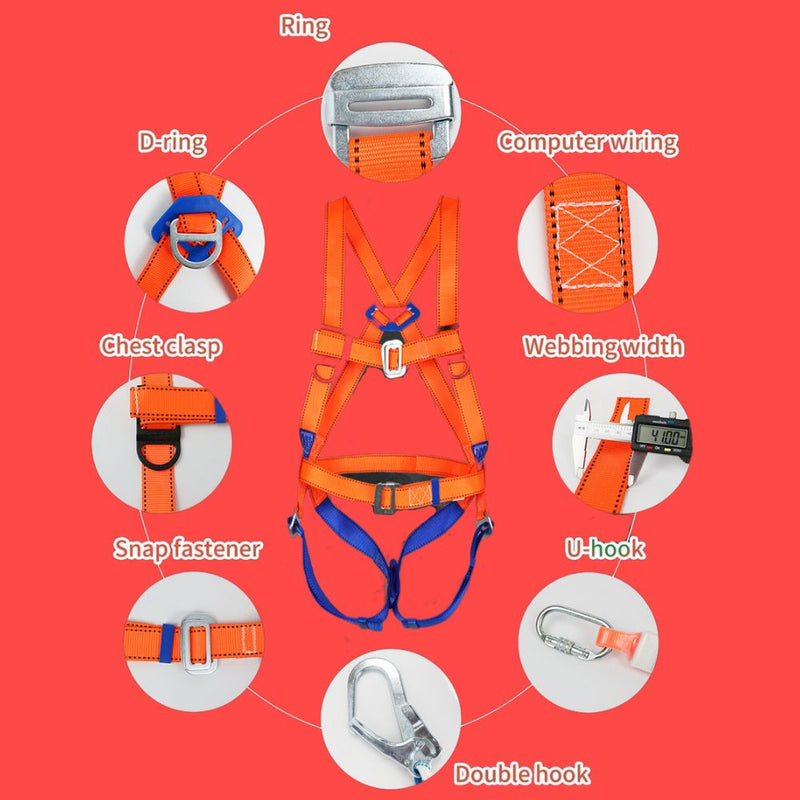 Full Body Safety Protective Harness Belt For Rock Tree Climbing