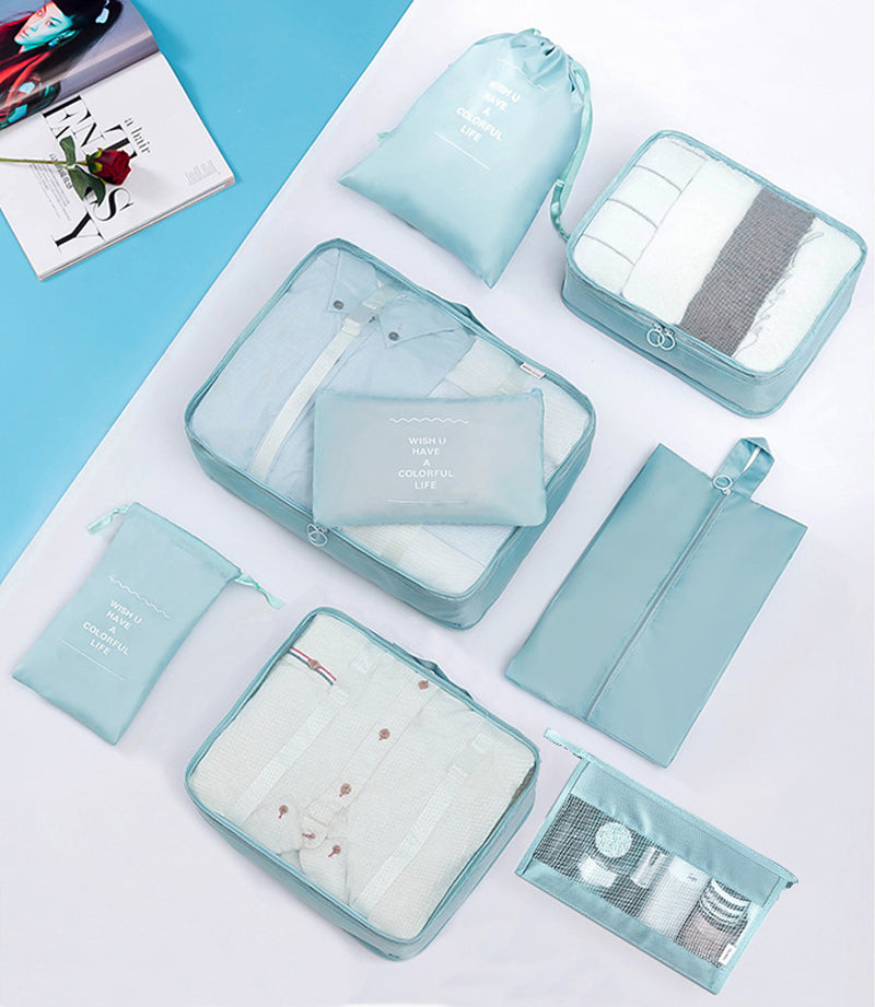 10 Piece Travel Cosmetic & Laundry Compression Storage Bags