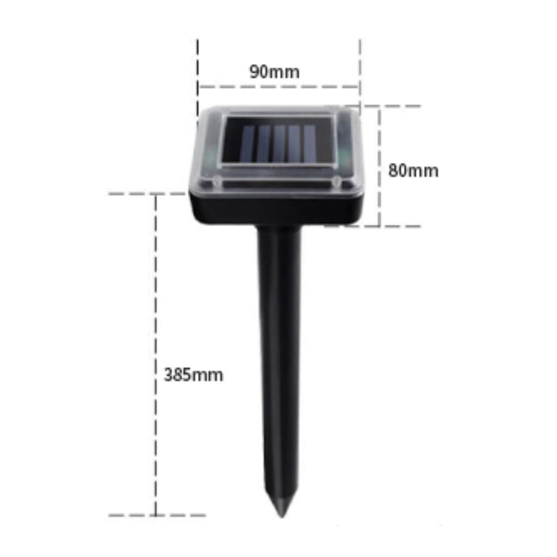 Solar Powered Ultra Sonic Multi-Pulse Garden Snake Repeller