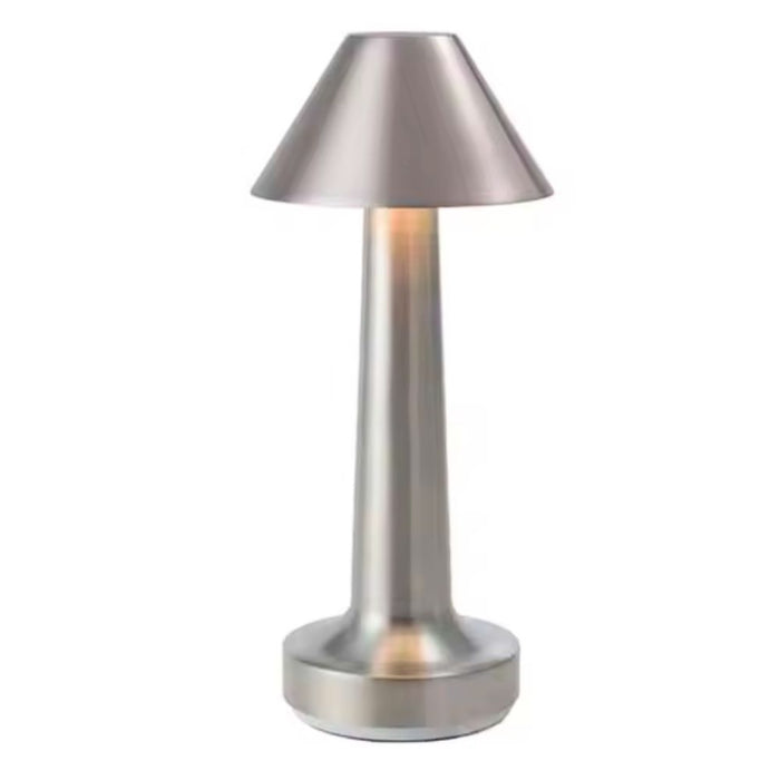 Decorative LED Touch Control Table Lamp - Silver