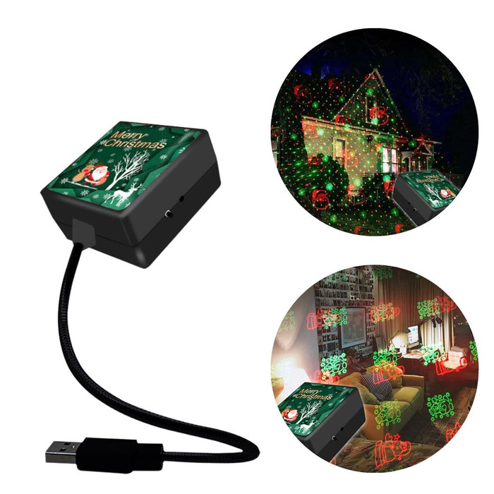 USB Interface Holiday Season Projection Christmas Lights