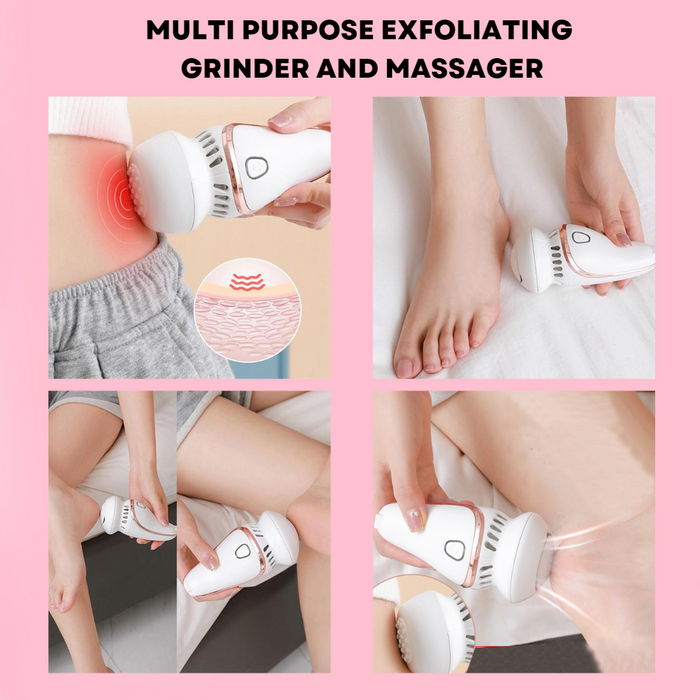Foot File Exfoliating Grinder and Massager - USB Rechargeable