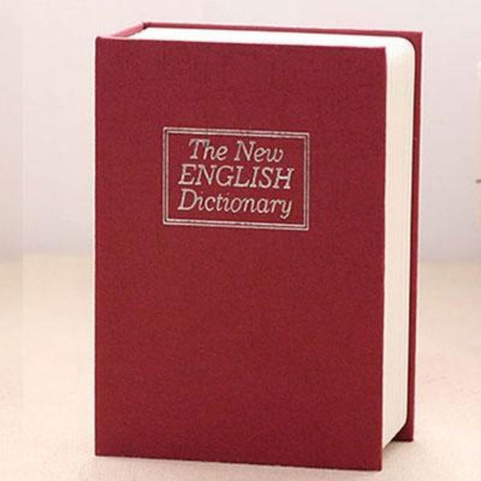 Mini Dictionary Safe Box Book (Red)