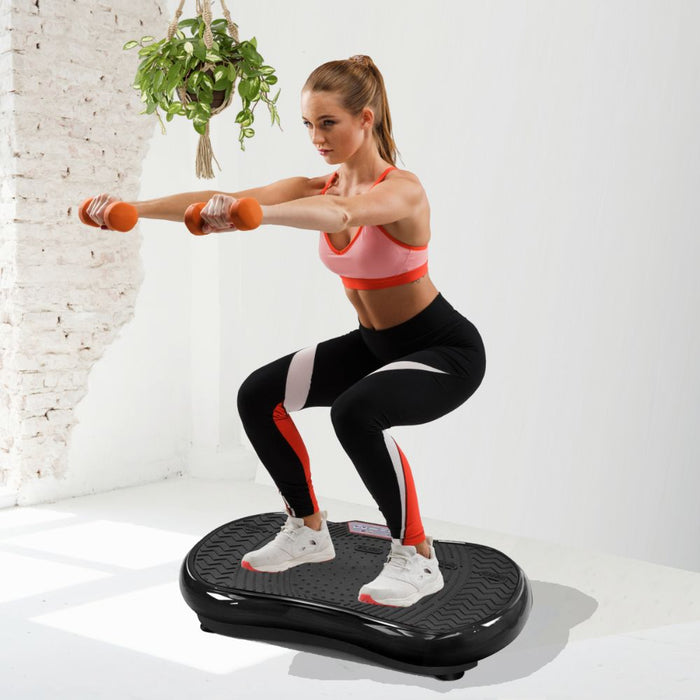 Vibration Plate Platform Body Shaper Home Gym Machine - Black