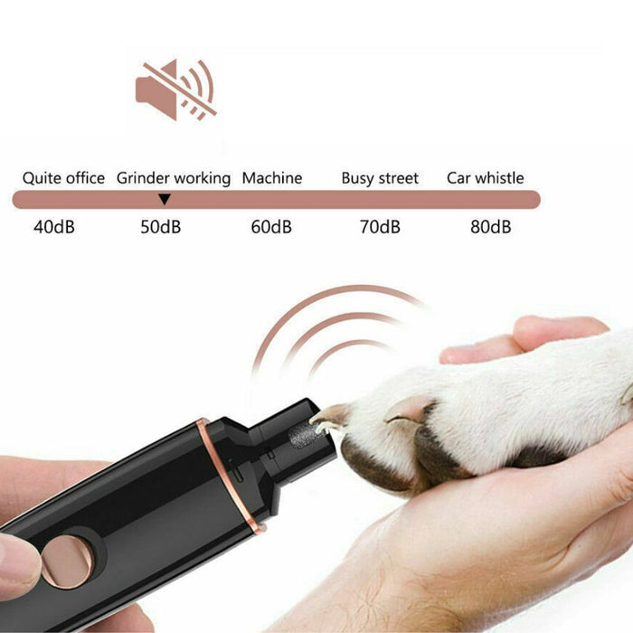 USB Rechargeable Electric Dog Toe Nail File Pet Foot Grinder