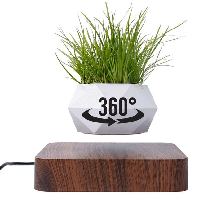 Magnetic Air Levitating 360° Rotating Indoor Plant Flower Pot