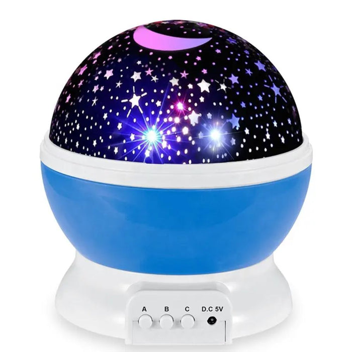 Dual Powered Galaxy Starry Kids LED Night Light Projector