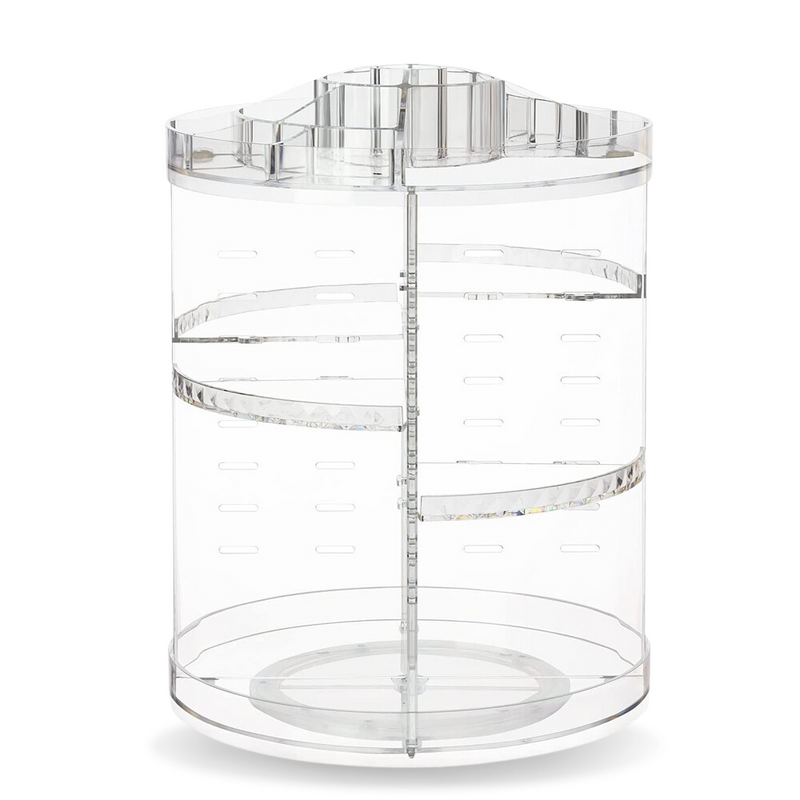 Rotating Clear Acrylic Cosmetics Holder Makeup Organizer