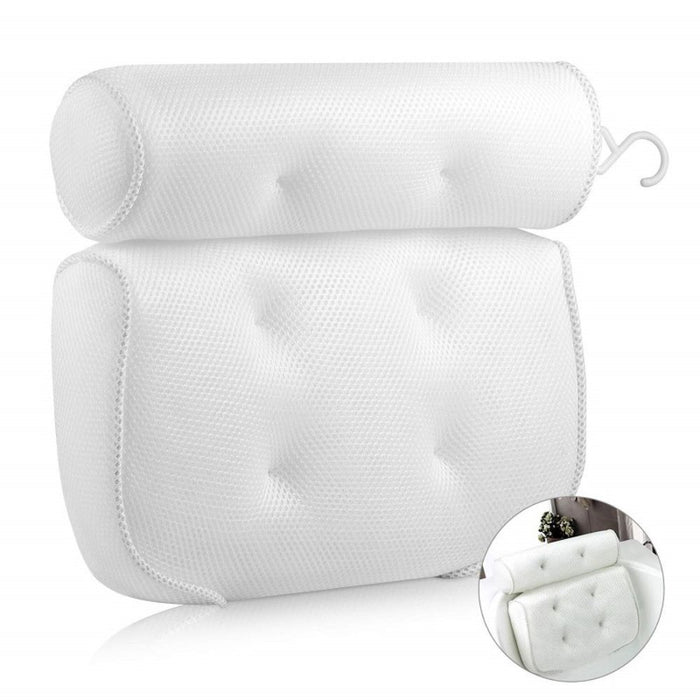 3D Breathable Neck Back Support Spa Bath Mesh Cushion Pillow