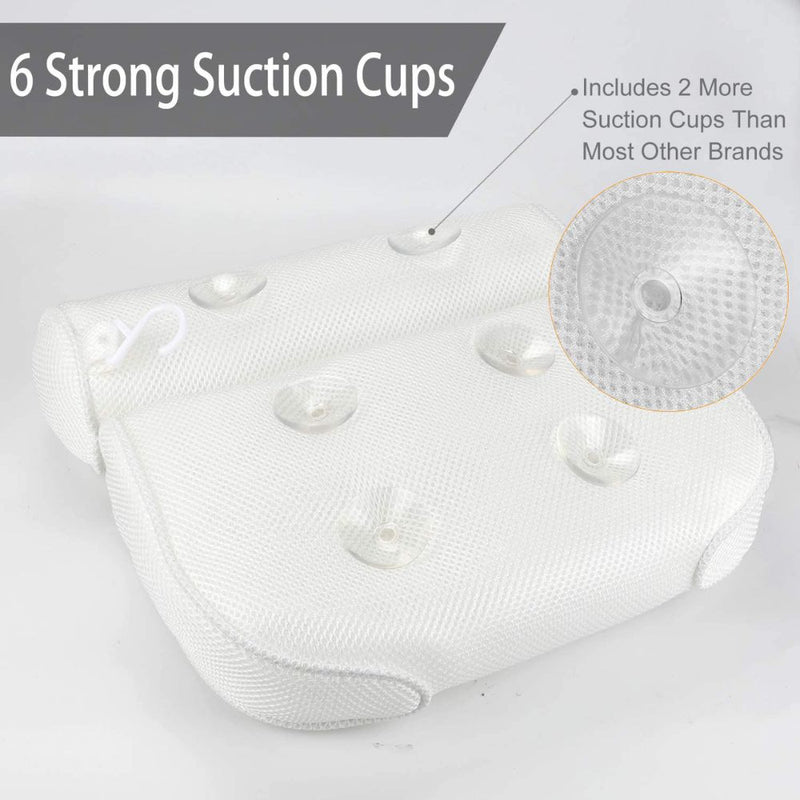 3D Breathable Neck Back Support Spa Bath Mesh Cushion Pillow