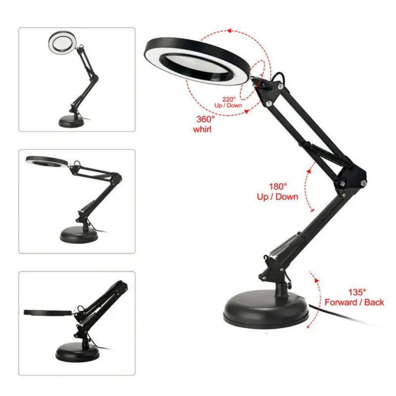5X USB Magnifying Desk Table Salon Tattoo Clamp Light Lamp