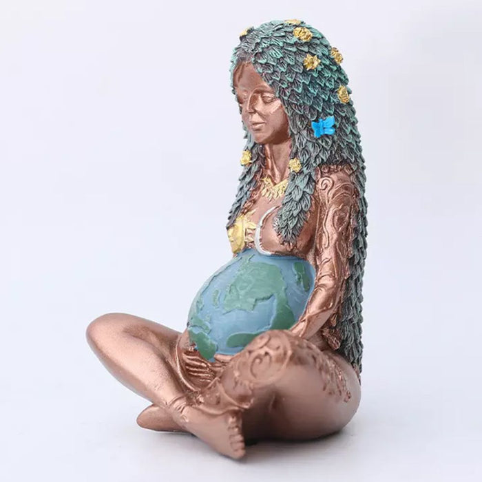 Gaia Mother Earth Goddess Garden Ornament Statue