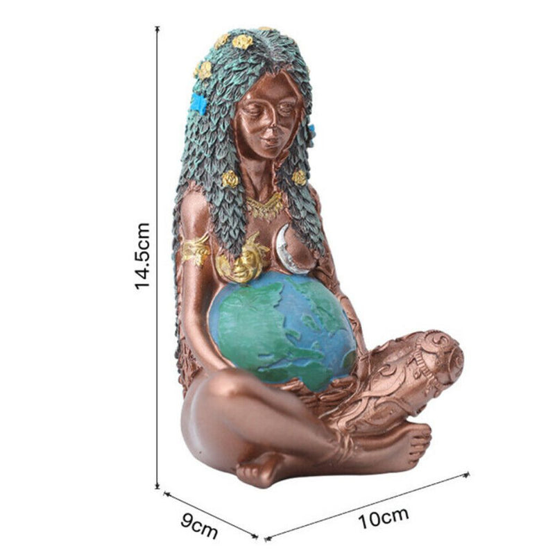 Gaia Mother Earth Goddess Garden Ornament Statue