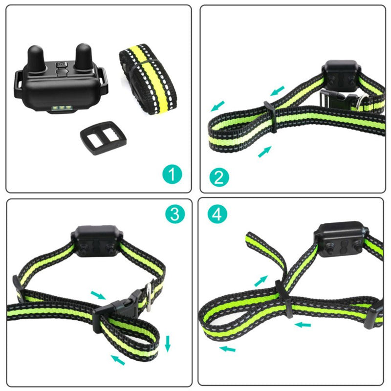 Dog Training Water Resistant Collar Compact Anti Barking Remote Control