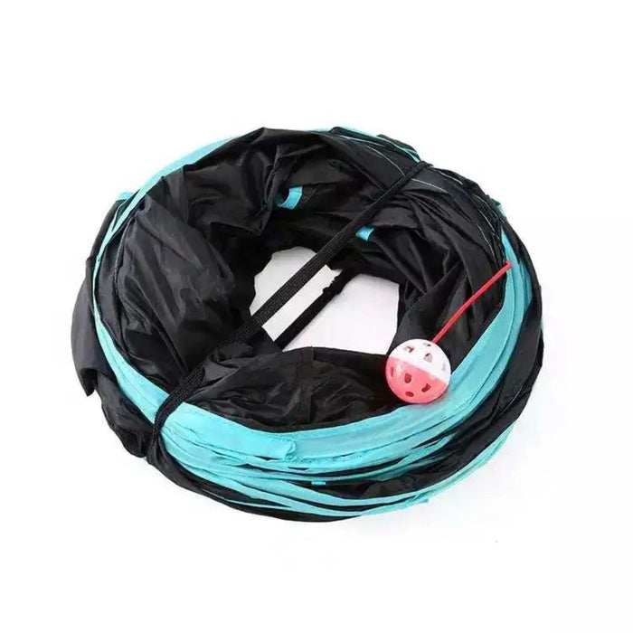 Foldable 4-Way Tunnel Funny Pet Exercise Play Toy