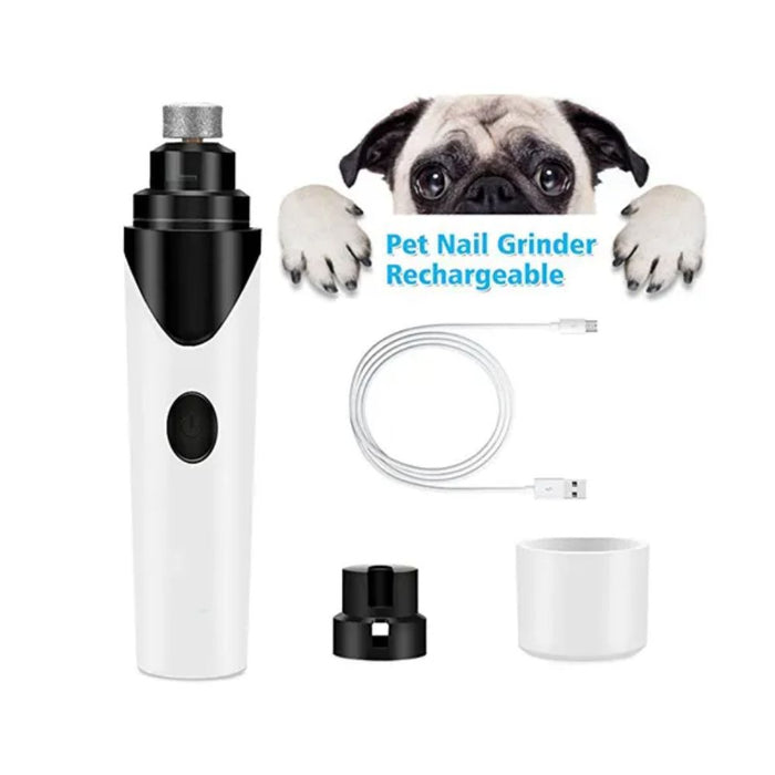 USB Rechargeable 3 in 1 Electric Pet Nail Toe Grinder Trimmer