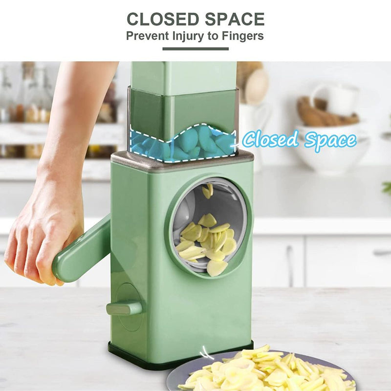 Multifunctional Rotary Hand Cranking Grater Shredder Slicer