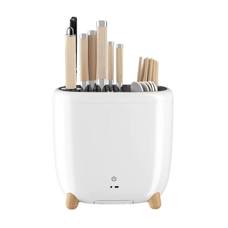 Multipurpose Kitchen Knife and Utensils Holder with Water Drainage