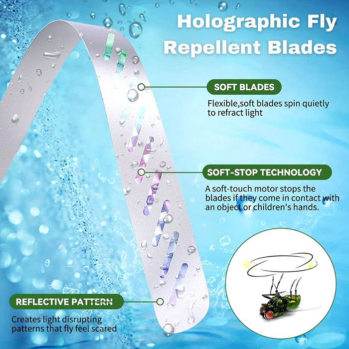 Battery Operated Automatic Flying Insect Deterrent Repellent Fan