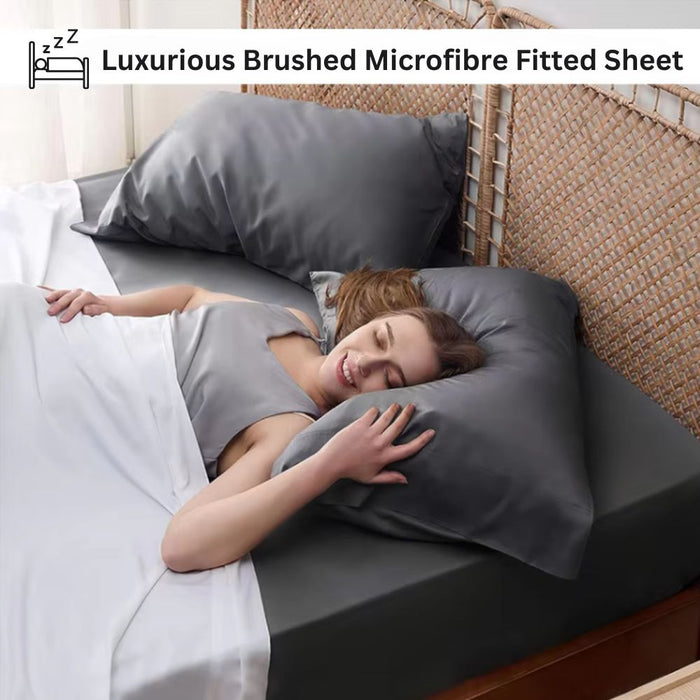 Ultra Soft Luxury 2000TC Deep Fitted Sheet Set