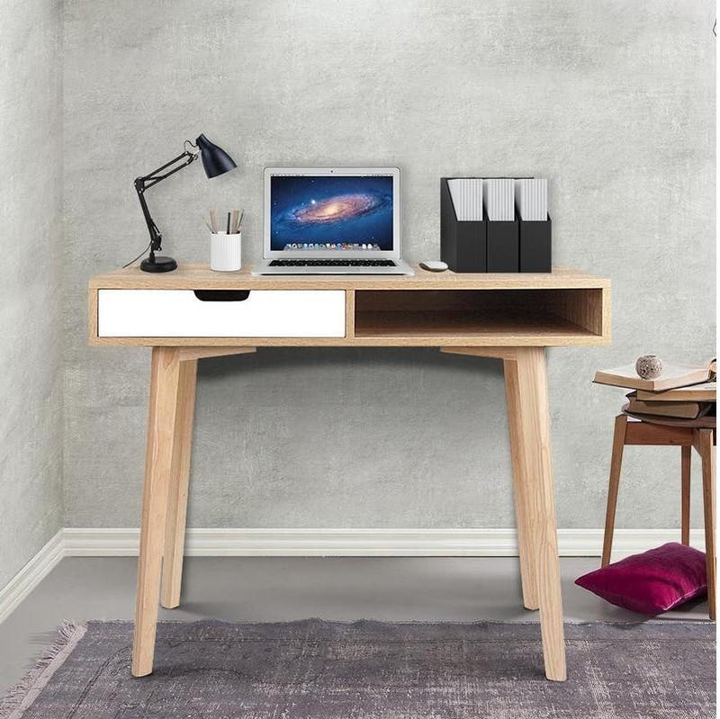 Bostin Life 2 Drawer Wood Computer Desk Dropshipzone