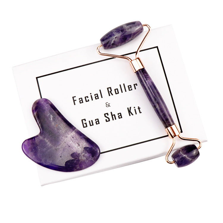 Gua Sha Crystal Stone Massager Roller in Various Colours & Sets
