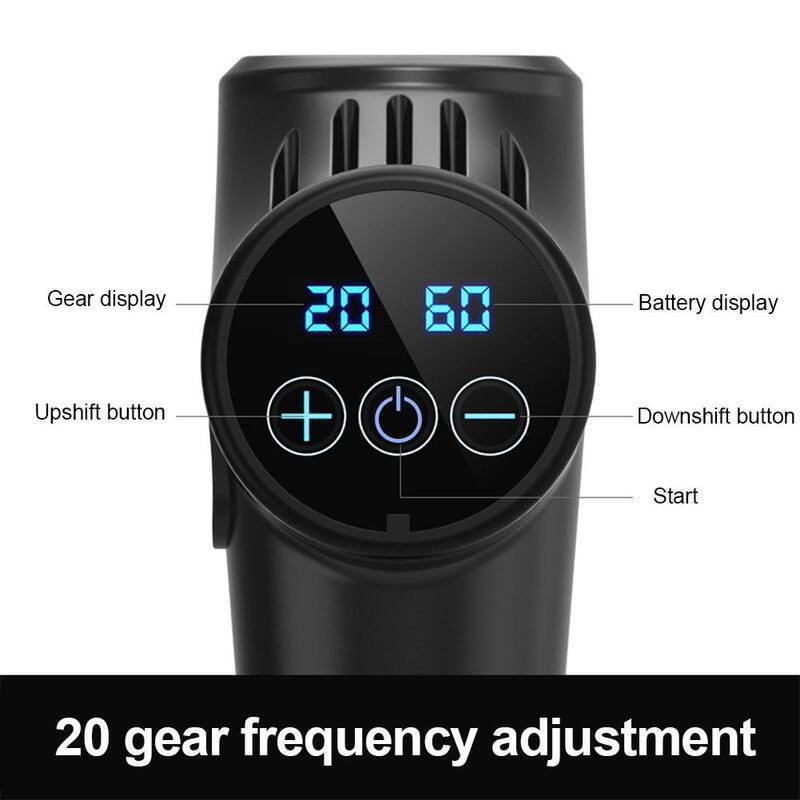 LCD display massage gun deep muscle massage_5