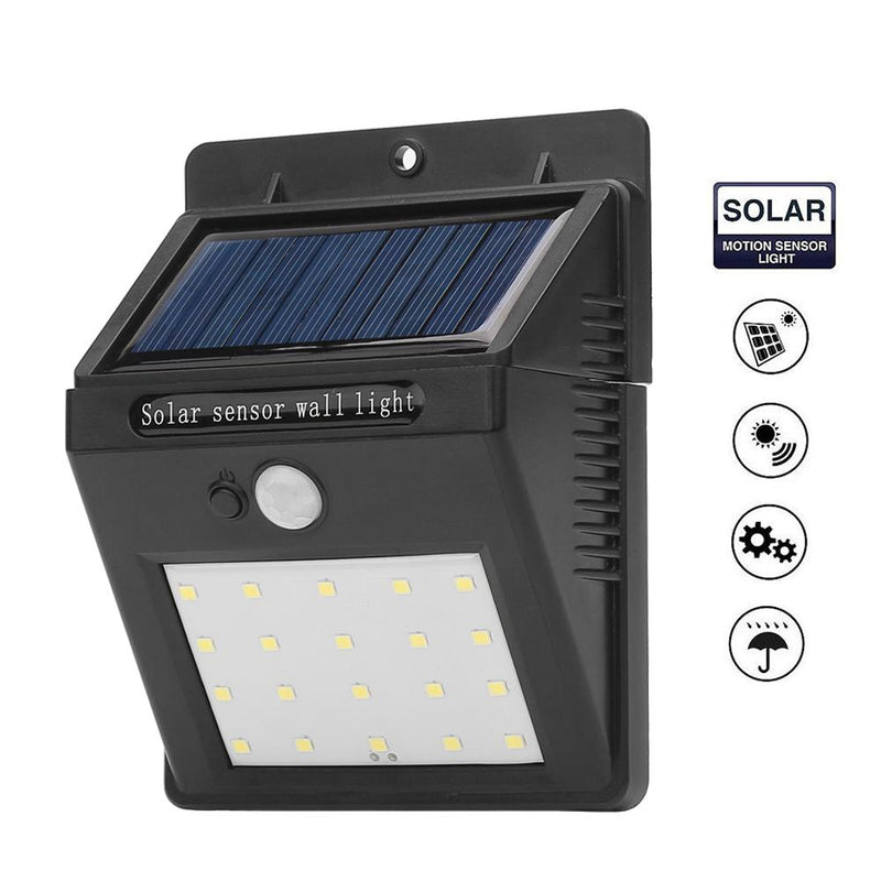 Wall Mount 20 LED Motion Sensor Solar Lights_1