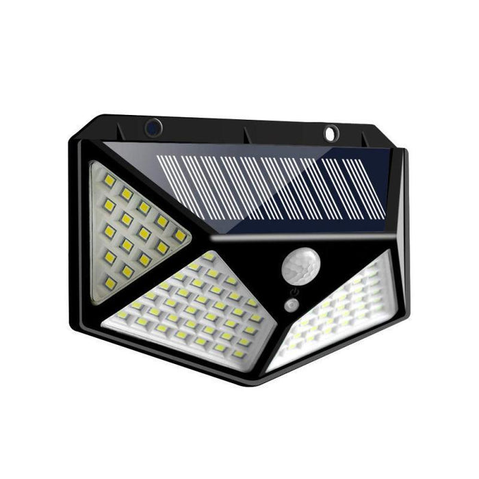 Four-Sided 100 LED Solar Power Wall Lights_1