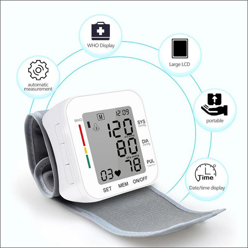 Digital Automatic Wrist Blood Pressure Monitor_1