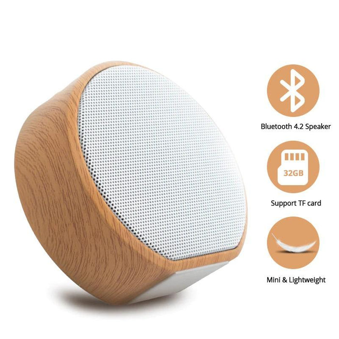 High-quality Heavy Bass Mini Portable Wireless Wooden Speaker_1