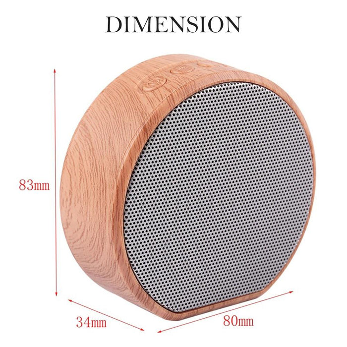 High-quality Heavy Bass Mini Portable Wireless Wooden Speaker_5