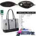 Business Laptop Tote Bag Waterproof with USB Charging Pocket_2